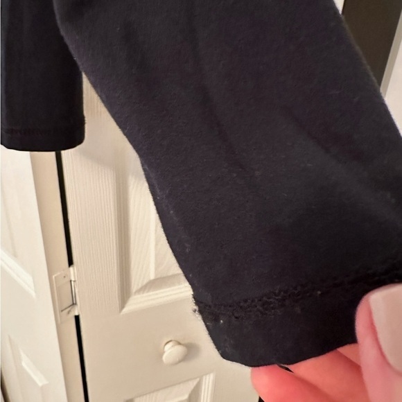 LOFT Black Long Sleeve Beaded Top - Picture 11 of 13